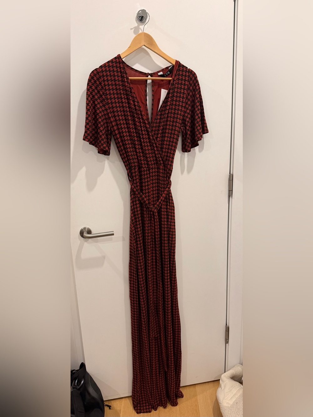 Houndstooth Jumpsuit - Tall